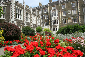 Naklejka premium London, Inner Temple Law Offices and Garden