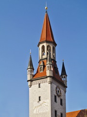 Fototapeta premium münchen marienplatz altes rathaus