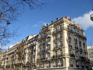 Fototapeta na wymiar Paryż, Francja, słoneczny, ulica