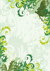 grunge floral background