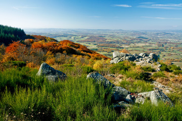 Paysage d'automne en Bourgogne