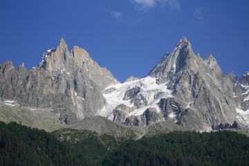 Fototapeta na wymiar Dru - Monte Bianco