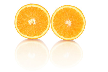 fruits - orange isolatad on white