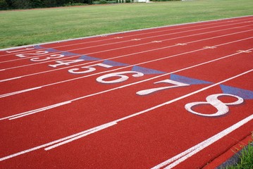 Looking to the center of the track.
