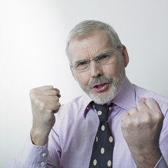 Agitated man executive