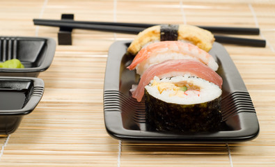 assortment of sushi