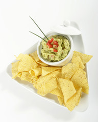 Guacamole mit chips