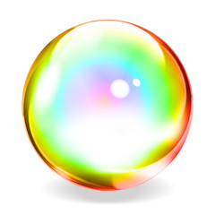 Clear glass ball