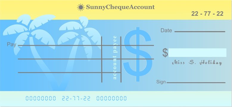 sunny cheque