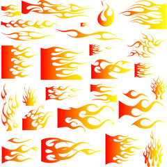 Illustration von Flammen - Vector