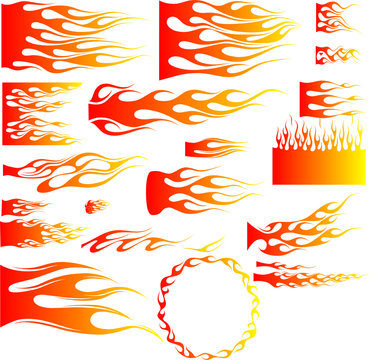 Illustration von Flammen - Vector