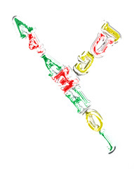 You can write messages with this letters series!