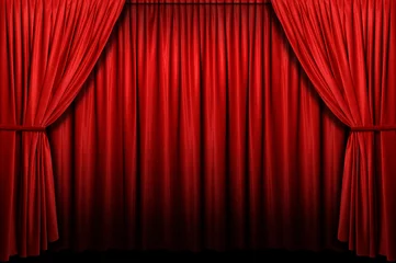 Foto op Aluminium Red stage curtain with arch entrance © R. Gino Santa Maria