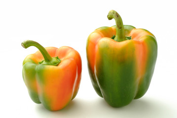 poivrons oranges et verts