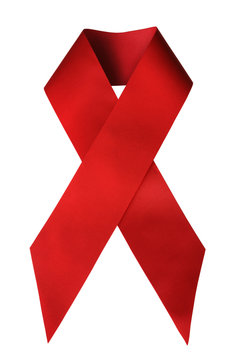 Red Ribbon, symbol for solidarity with HIV positive and AIDS