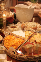 cheese and bread appetizers