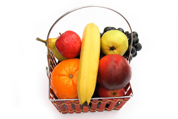 basket with fruit