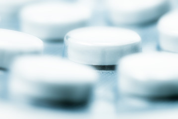 close-up of pills