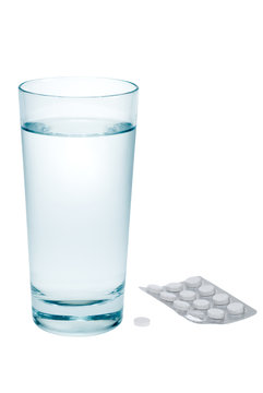 aspirin and water