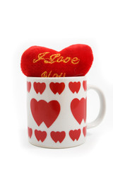 heart in the mug