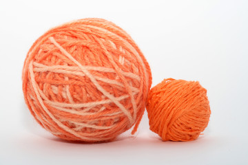 Little and big orange ball