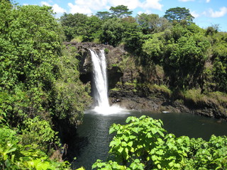 Waterfall in Hawaii - Powered by Adobe
