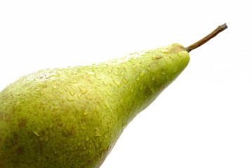 poire conférence et gouttes d'eau