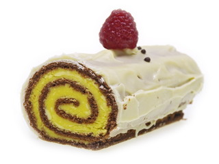 bisquit rollade mit limonen creme