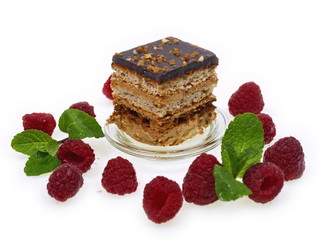 schoko himbeer schnitte