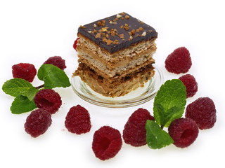 schoko himbeer schnitte