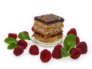 schoko himbeer schnitte