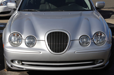 silver expensive car