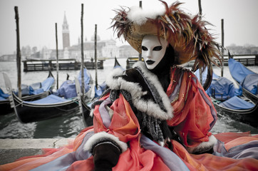 Fototapety  Karnawałowa maska w Wenecji