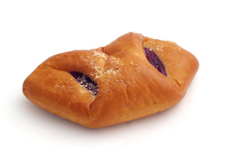 bun filled with fruit jam