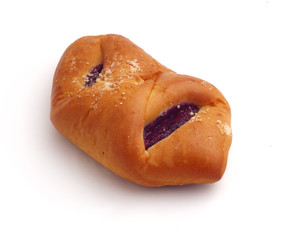 bun filled with fruit jam