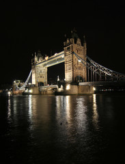 London, Tower Bridge at night