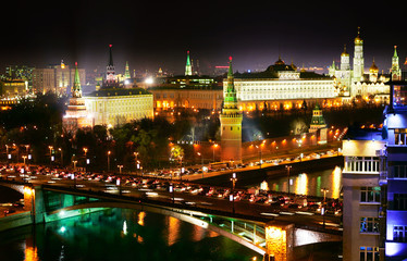 Fototapeta na wymiar Noc Moskwa