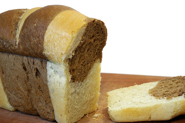 Fresh, home-made whole wheat bread.