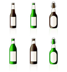 Beer bottles Icon Set 60d