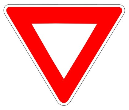Panneau de Signalisation (Cedez le passage - AB3)