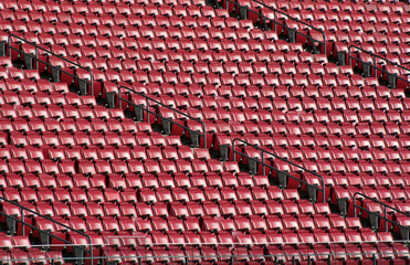 Naklejka premium Red Stadium Seats