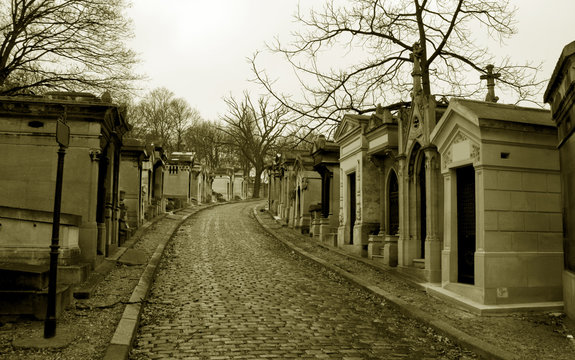 Fototapeta Graveyard Pere Lachaise in paris, capital of France