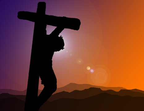 Christ on Cross Illustration