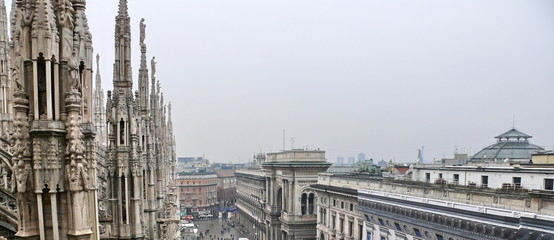 Place du Duomo et cathédrale, Milan, Italie