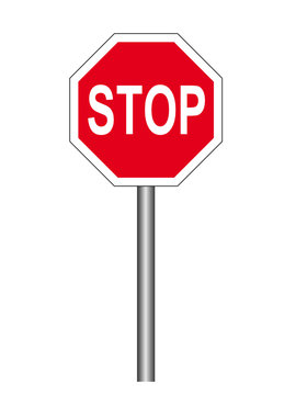 Stopschild am Mast