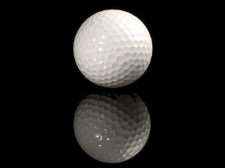 Golf - Golfball schwarz