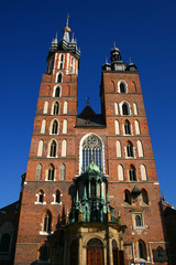 St Mary's church in the Krakow's market square