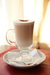 glass of whipped cream