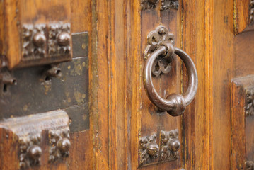 Obraz premium Porte bois et métal