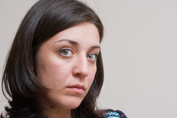 Close up portrait of a woman with beautiful eyes
